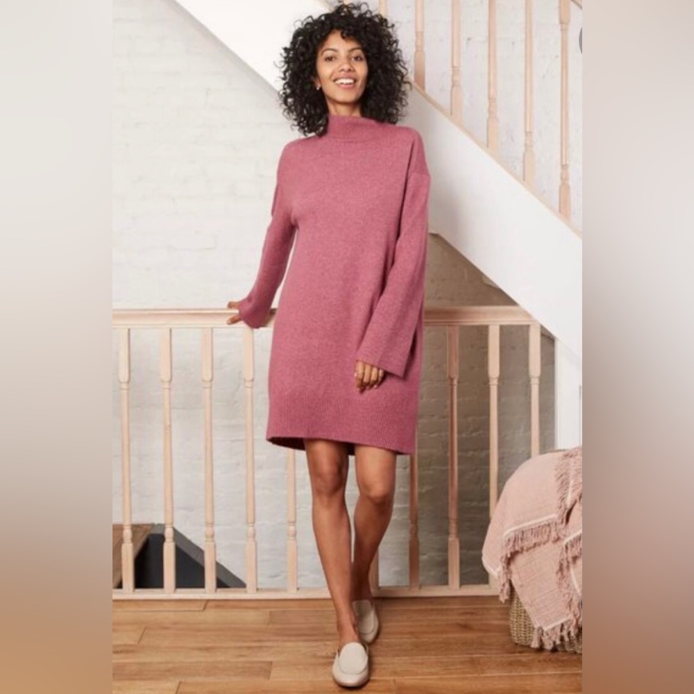 A New Day Mock Neck Sweater Dress